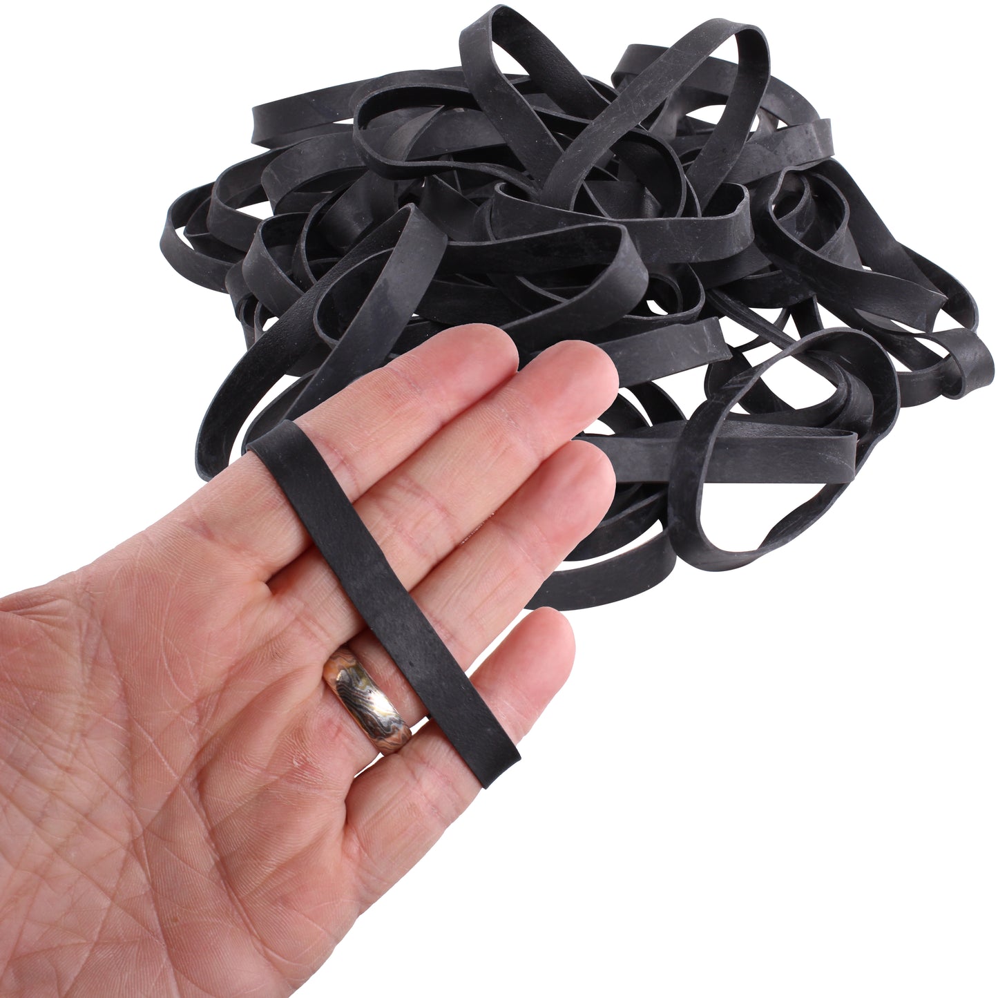 #74 Black Rubber Bands(3-1/2" Long x 3/8" W)