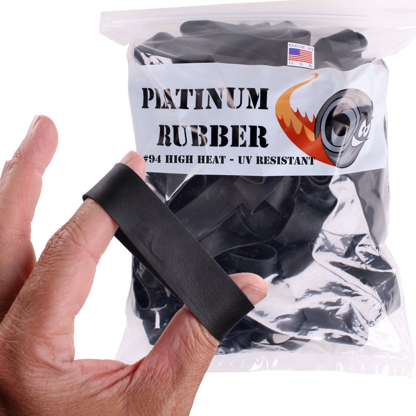 #94 Black Rubber Bands (3-1/2" Long x 3/4" W)