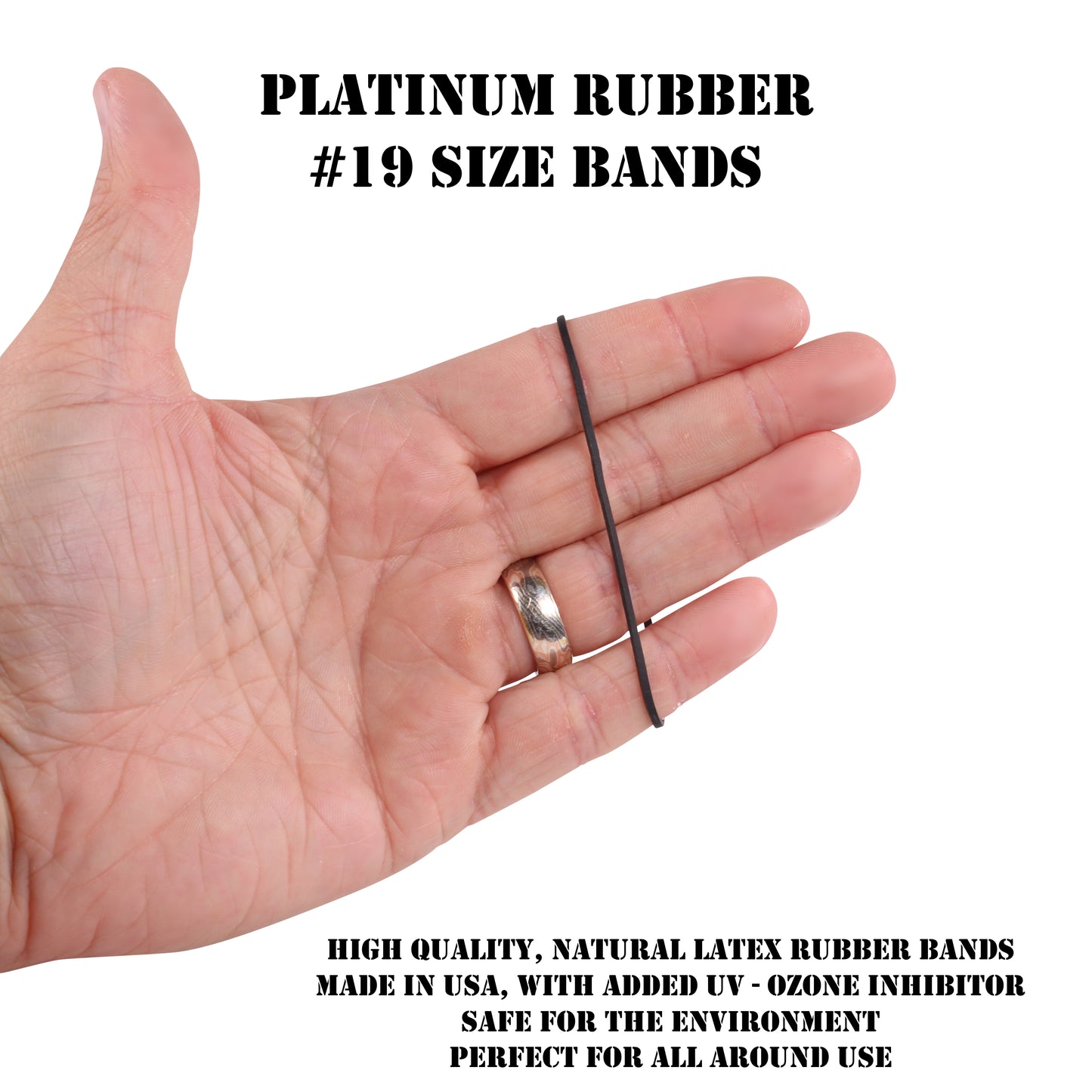 #19 Black Rubber Bands (3.5" x 1/16")