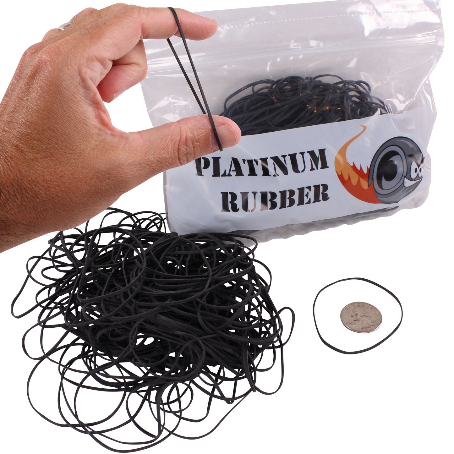 #19 Black Rubber Bands (3.5" x 1/16")