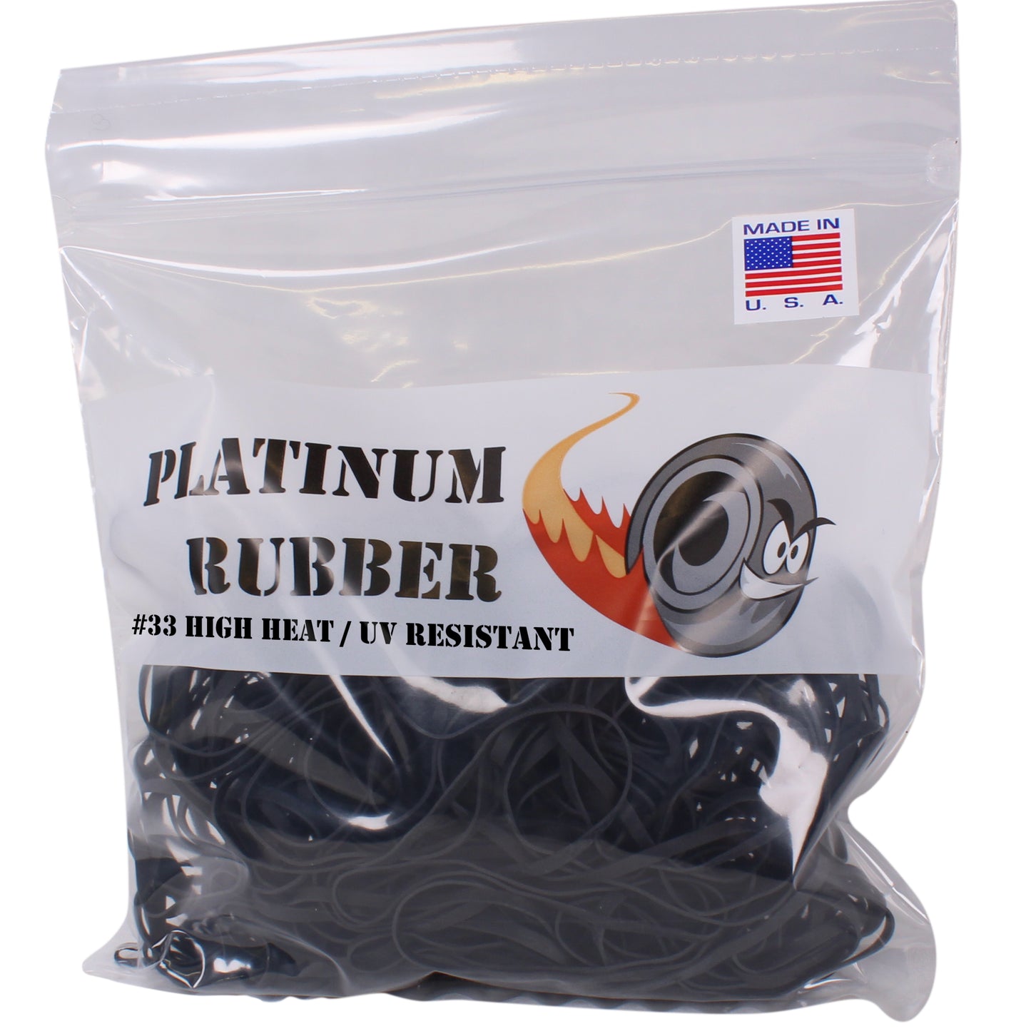 #33 Black Rubber Bands (3.5" x 1/8")