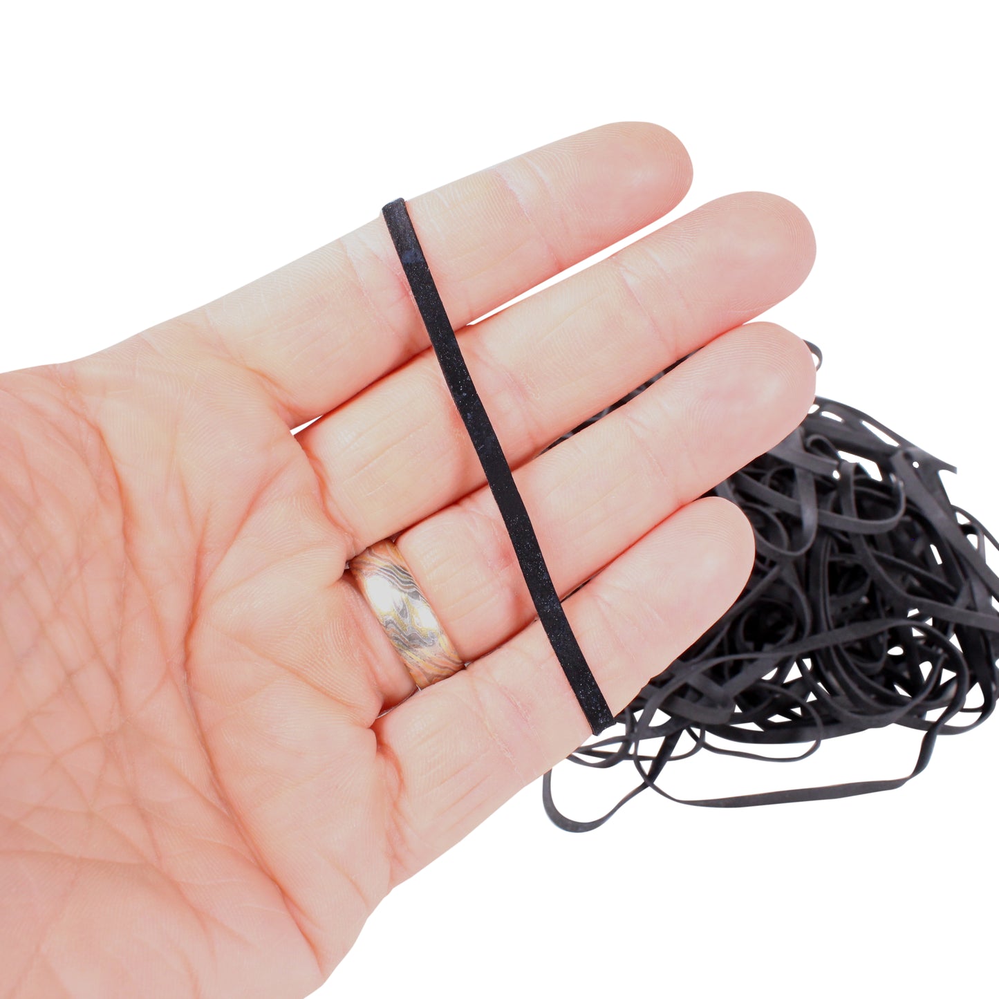 #33 Black Rubber Bands (3.5" x 1/8")