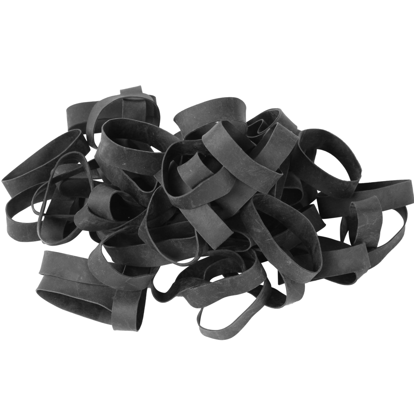 #82 Black Rubber Bands (2.5" x 1/2")