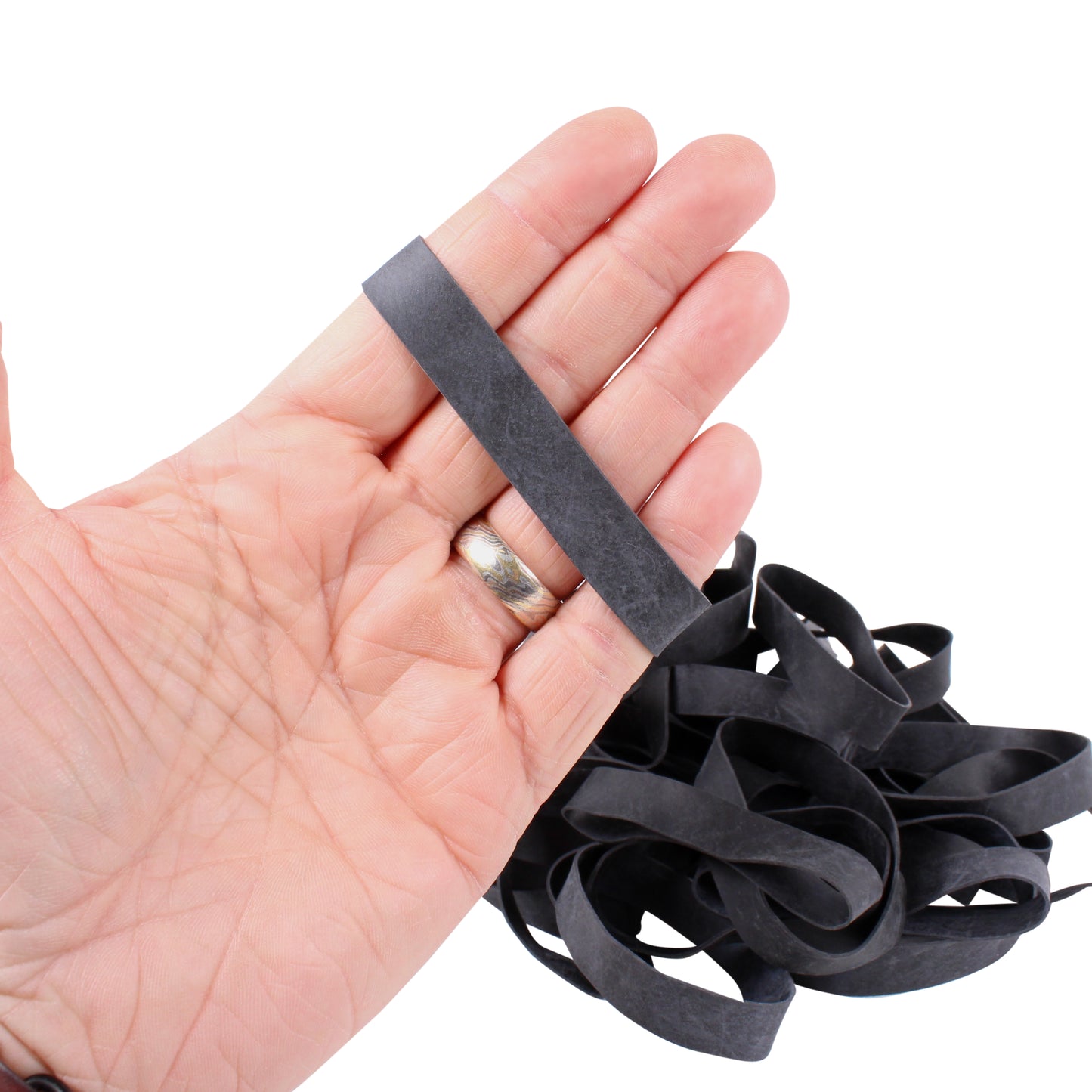 #84 Black Rubber Bands (3.5" x 1/2")