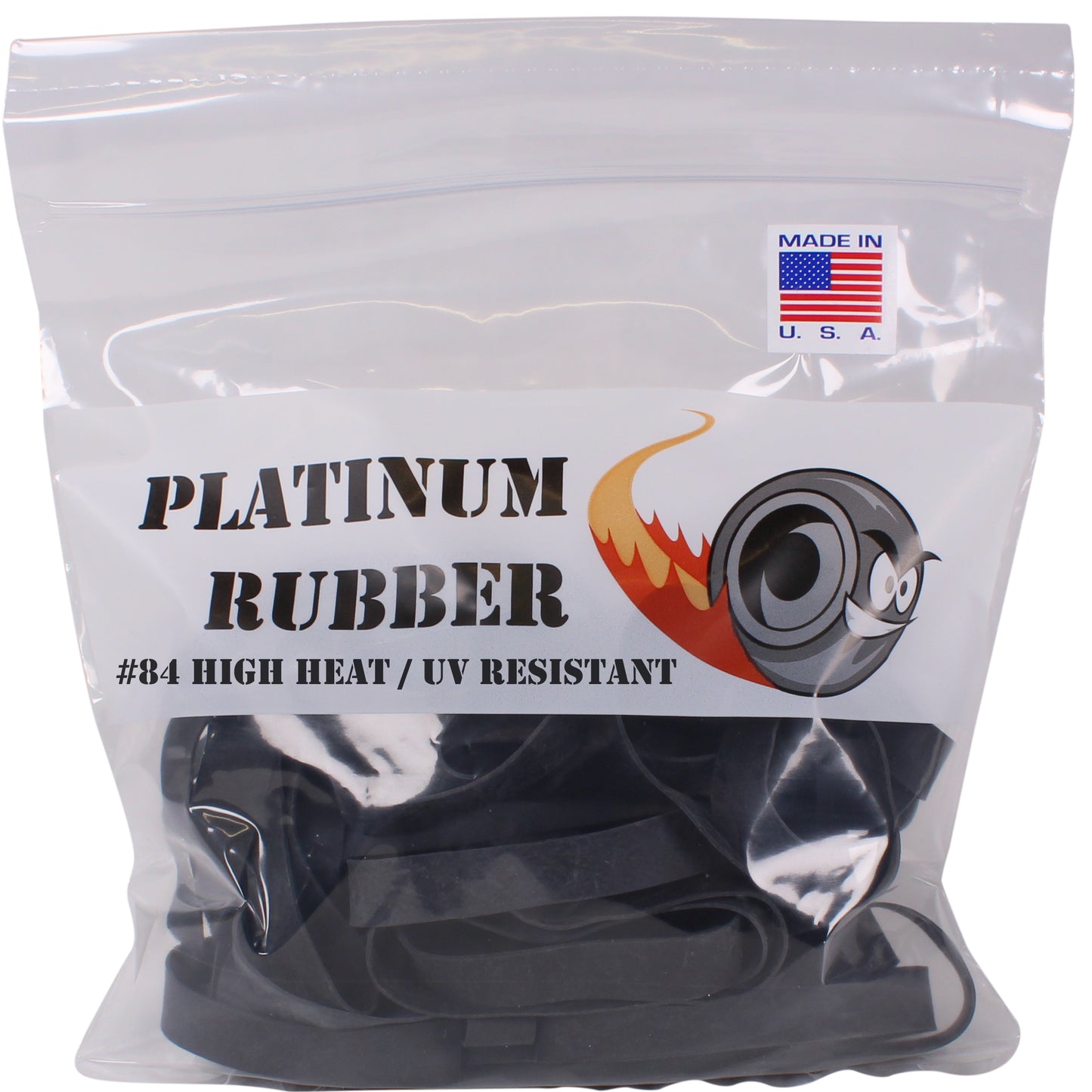 #84 Black Rubber Bands (3.5" x 1/2")