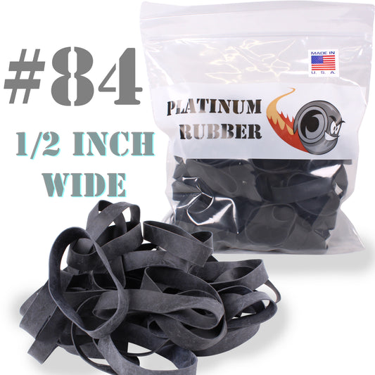 #84 Black Rubber Bands (3.5" x 1/2")