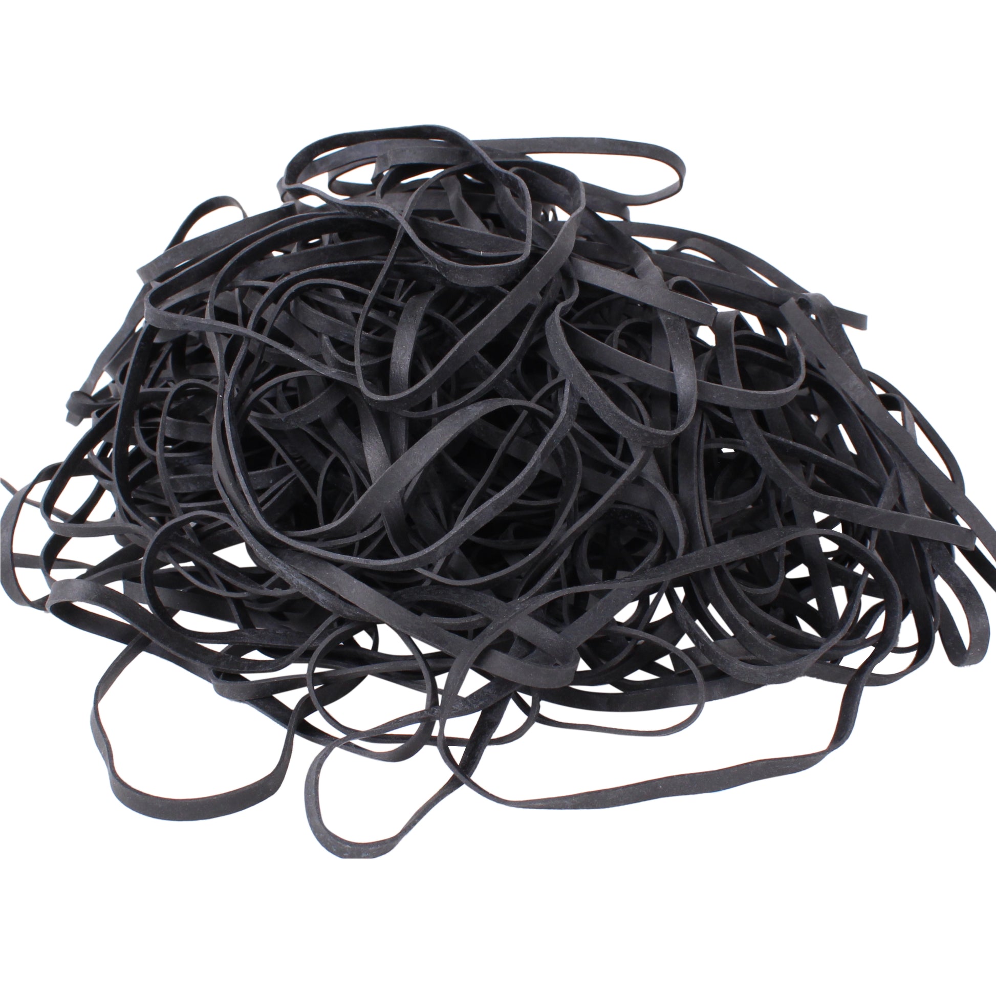 Large Black Rubber Elastic Bands - Size 64