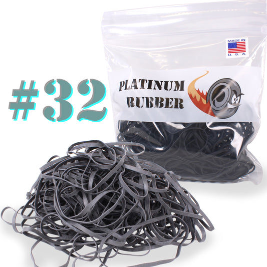 Crafted-Brand 10 Heavy Duty Rubber Bands | Big Thick XL-Large UV Resistant  Black Rubber-Bands for Fishing, RC, or Hair + Use What The Pros Use + 1